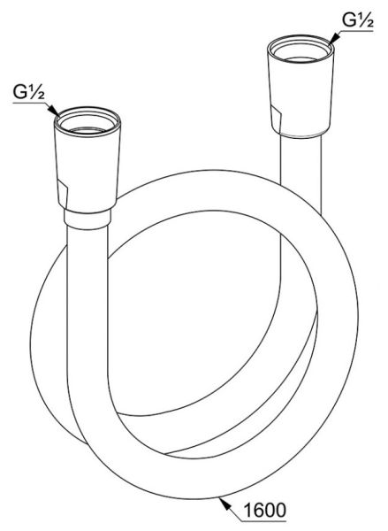 Душевой шланг Kludi Suparaflex Silver 160см хром 6107205-00